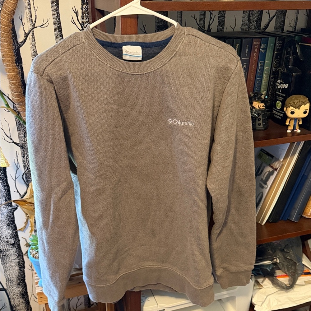 Columbia Men's Crewneck Sweater - Taupe Brown
